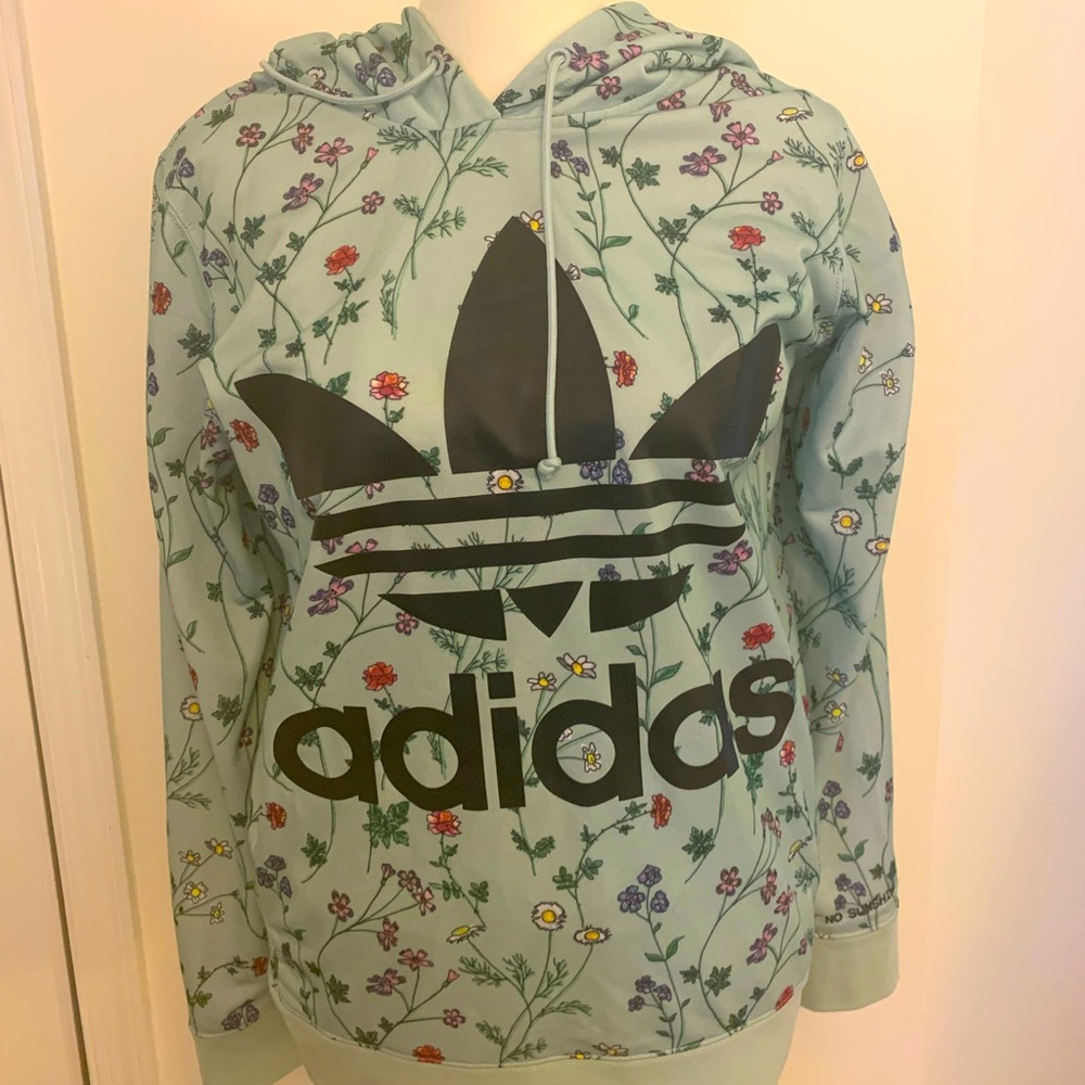 Adidas Logo Patterned Hoodie